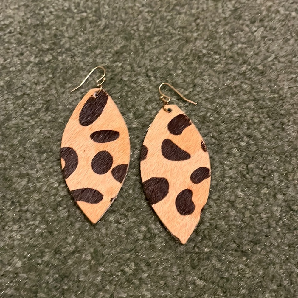 Leopard earrings